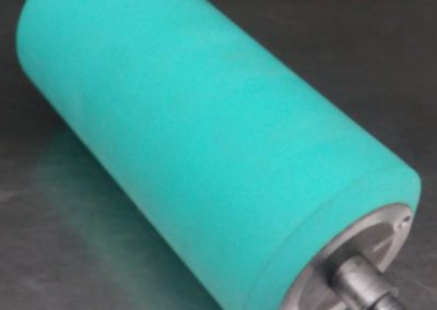 Stainless Steel Roller with Ground Rubber Coating